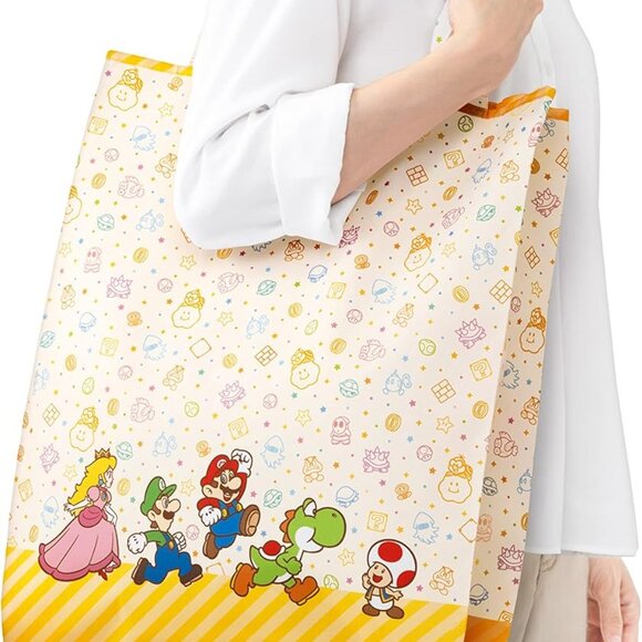 Super Mario Reusable Tote Eco Bag Nintendo Tokyo Gift Wrapping Japan Wrap - Picture 4 of 5